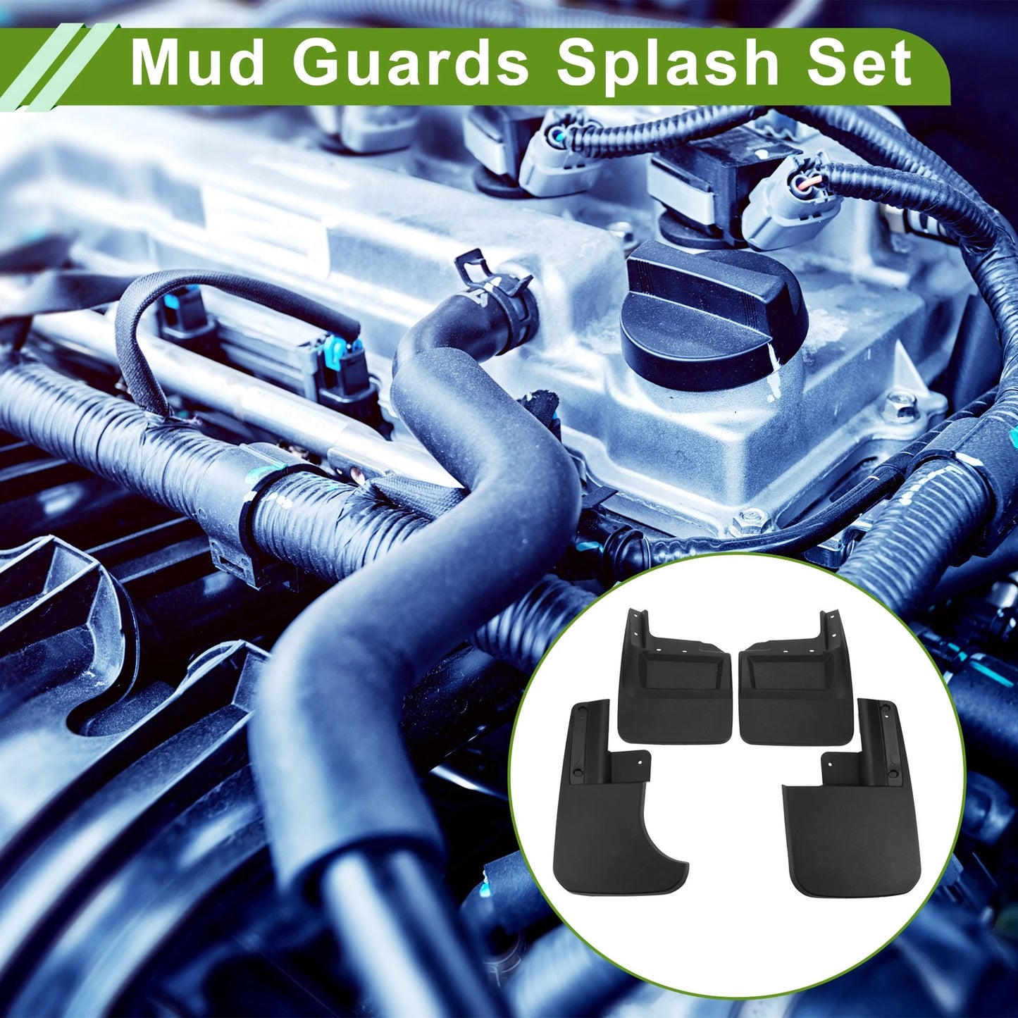 Mud Flaps Splash Guards 1 Set for Jeep Gladiator (Rubicon) (2022-2024)