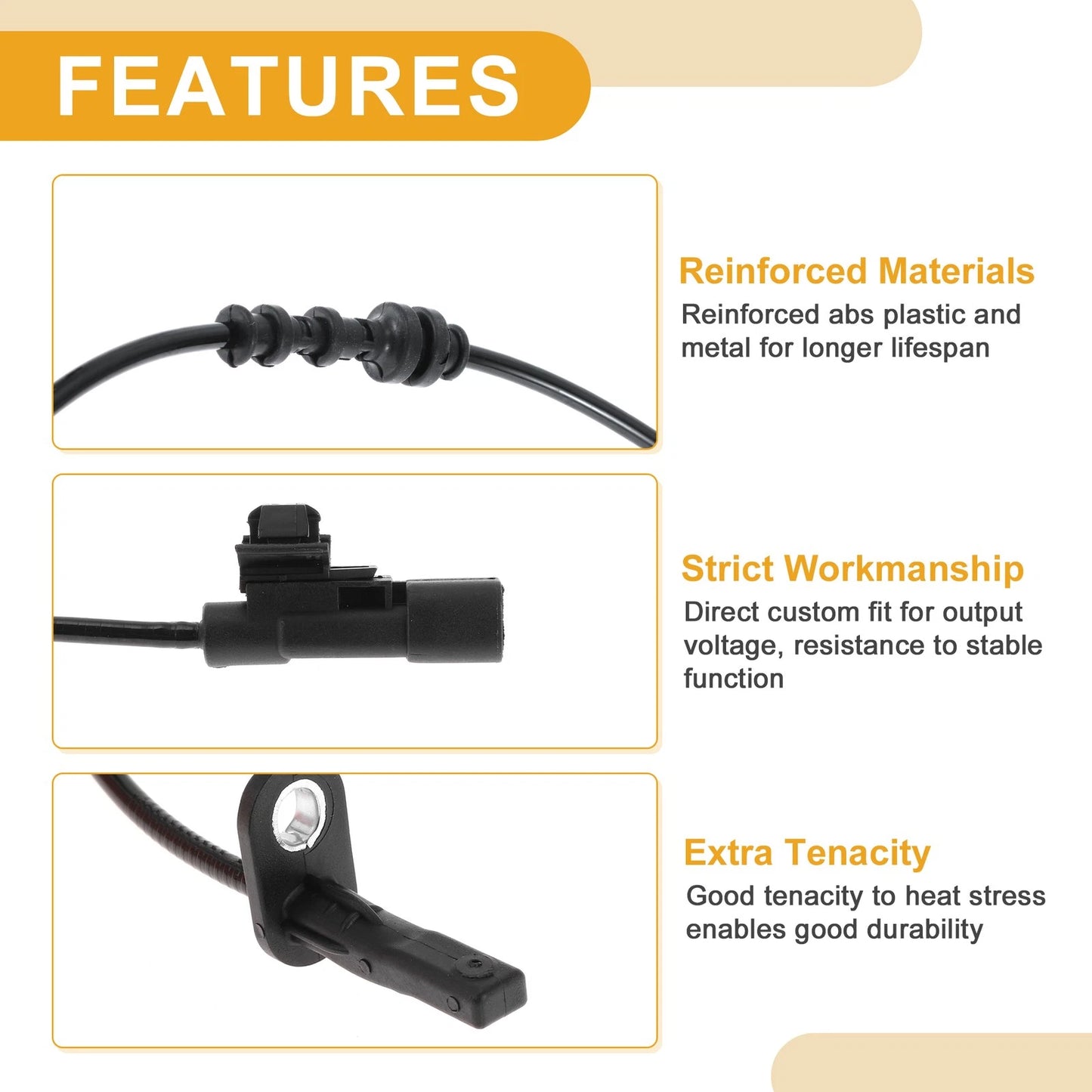 ABS Wheel Speed Sensor for Chevrolet Malibu Front