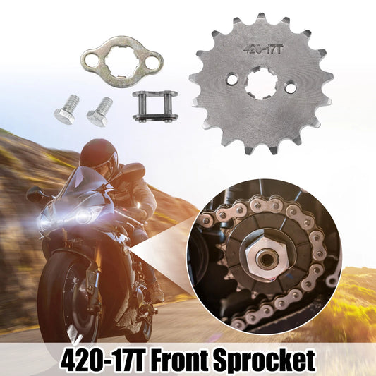 1 Set 420 17T 17mm Front Engine Sprocket for Dirt Bike Mini Bike