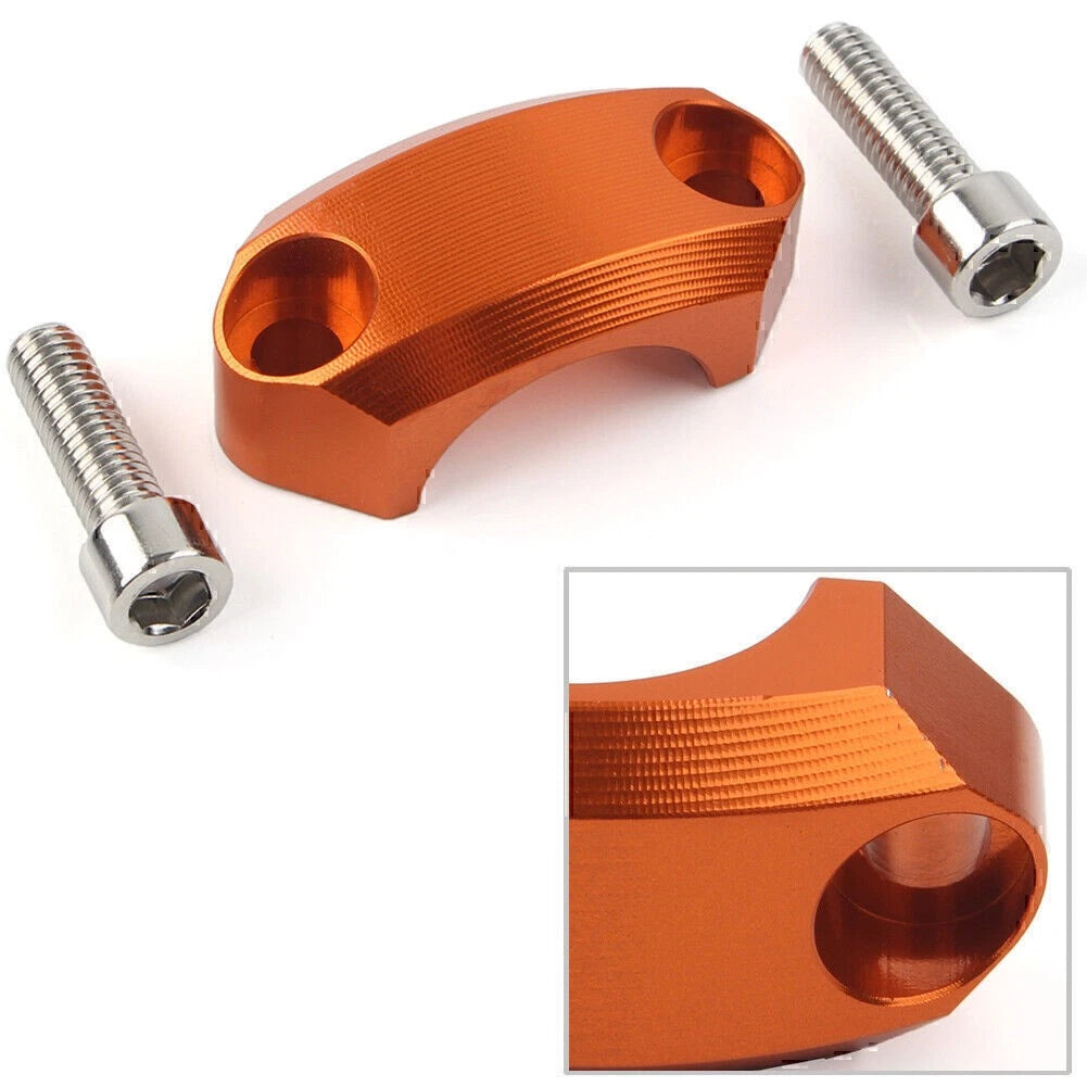 22mm Master Cylinder Perch Clamp Cover Orange for Motocross MX