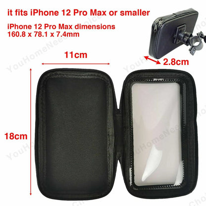Waterproof Handlebar Bag for Motorcycle Bike Cell Phone GPS Case