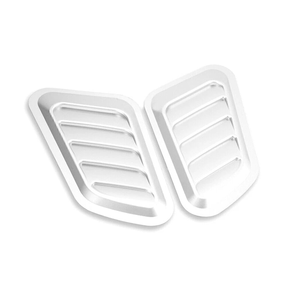 Silver Air Flow Intake Hood Scoop Vent Cover for Auto Car (No Year Specified)