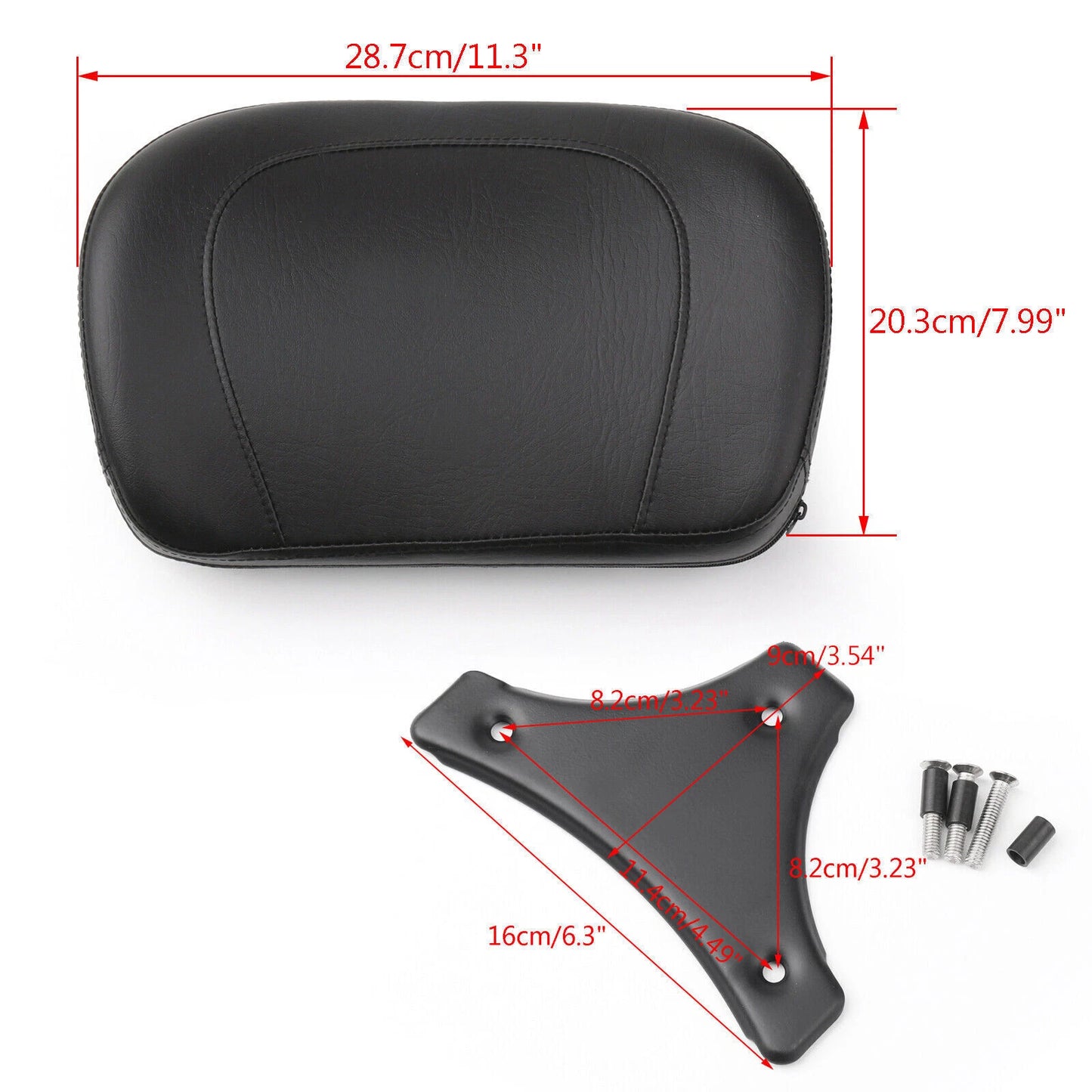 Sissy Bar Back Cushion for Harley Street Electra Glide Road King (2009-2014)