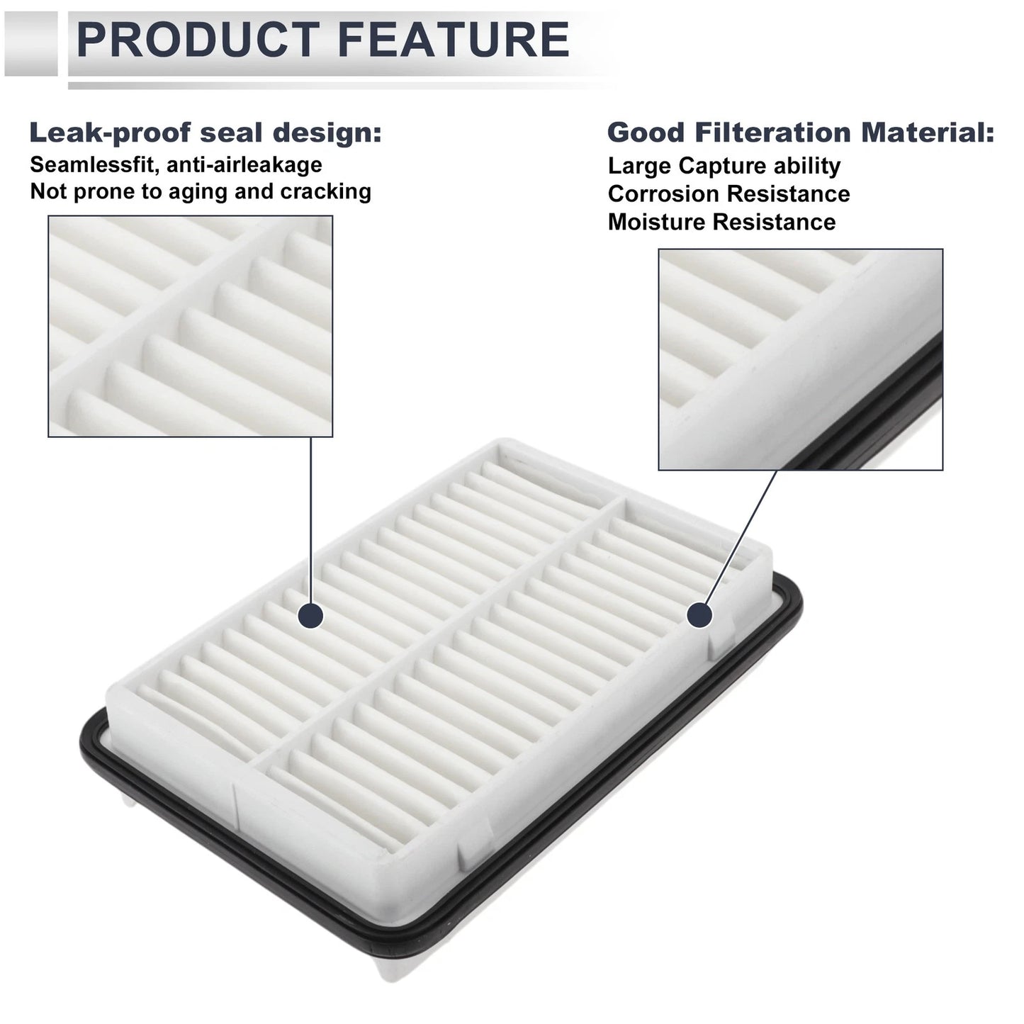Engine Air Filter for Suzuki Aerio 2.0L 2.3L (2003-2007) 1 Pcs