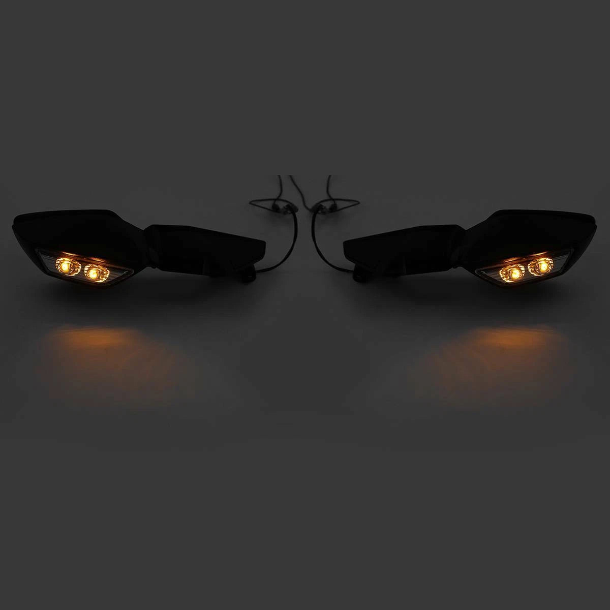 Rear View Mirrors W/ LED Turn Signals for Kawasaki Ninja H2 (2015 - 2024)
