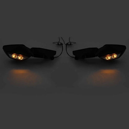 Rear View Mirrors W/ LED Turn Signals for Kawasaki Ninja H2 (2015 - 2024)