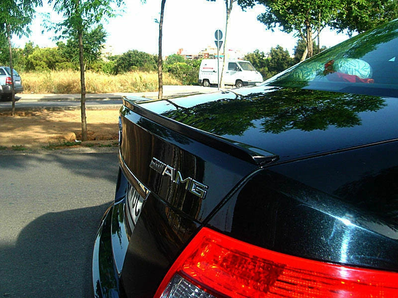 Rear Boot Lip Spoiler for Benz W204 Sedan (Unpainted) (2007-2014)