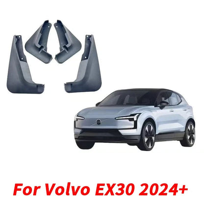 4x Molded Splash Guards Mud Flaps Fender for Volvo EX30 (2024–2024)