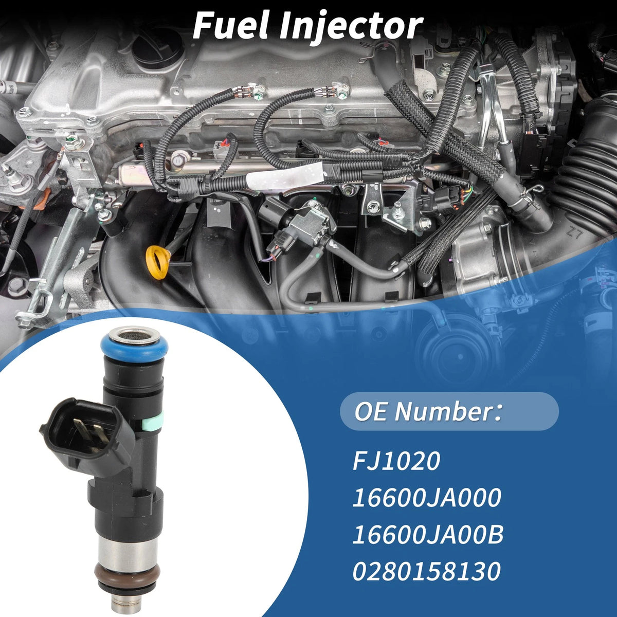 Fuel Injector 1 Pc for Nissan Altima 2.5L L4 (2007-2013)