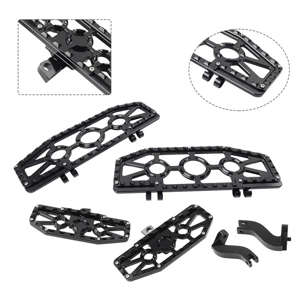 Alu Front Floorboard & Rear Foot Pegs with Mounts for Harley Touring (1993-2023)