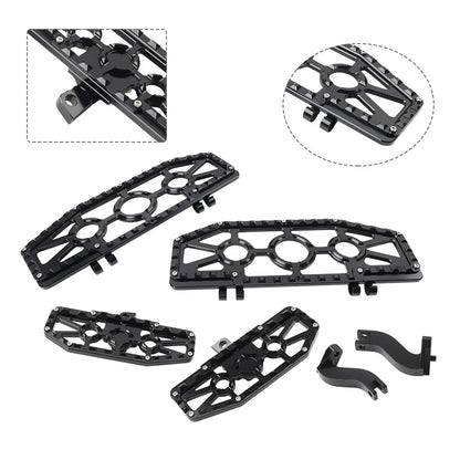 Alu Front Floorboard & Rear Foot Pegs with Mounts for Harley Touring (1993-2023)