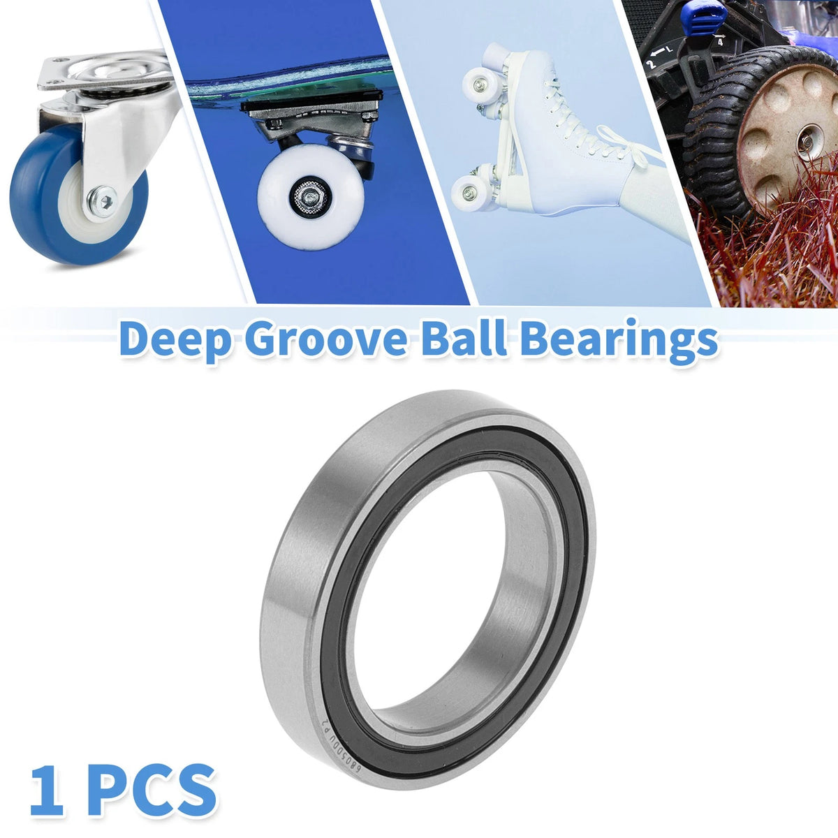 Deep Groove Ball Bearings 25x37x7mm for Scooter Skateboard Wheel