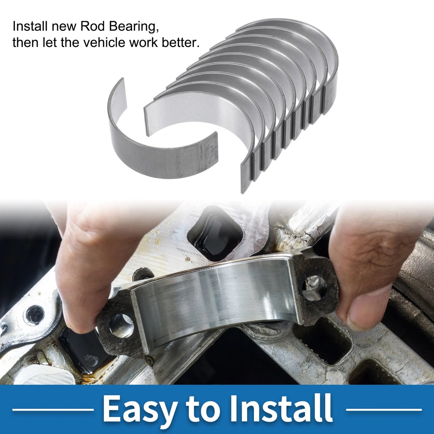 10 x Connecting Rod Bearing Set for Volvo C30 (2008-2013)