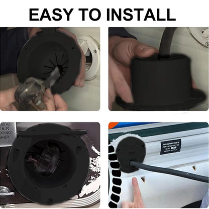 Round Electric Power Cord Cable Hatch Cover for Universal RV Camper Trailer