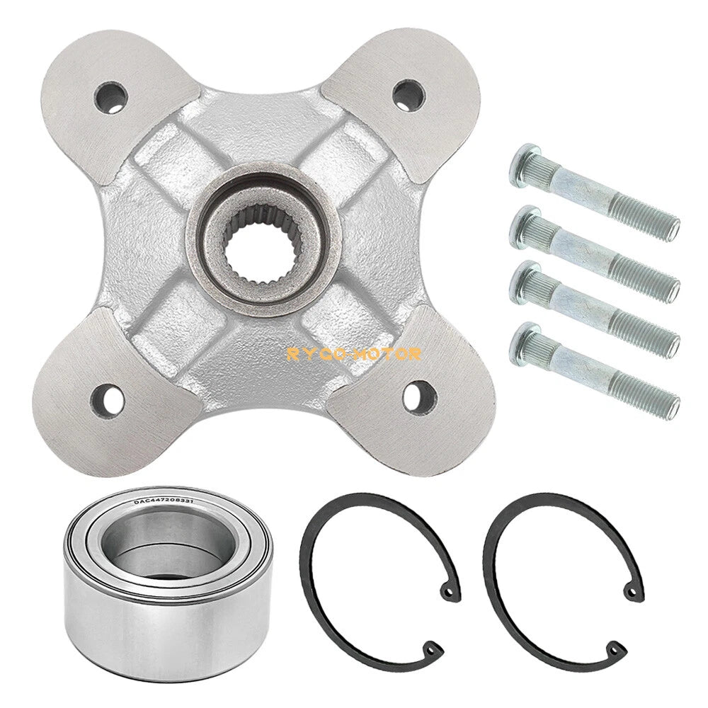 Front Wheel Hub & Studs Bearing for Polaris Scrambler 850 Sportsman 850/XP 1000