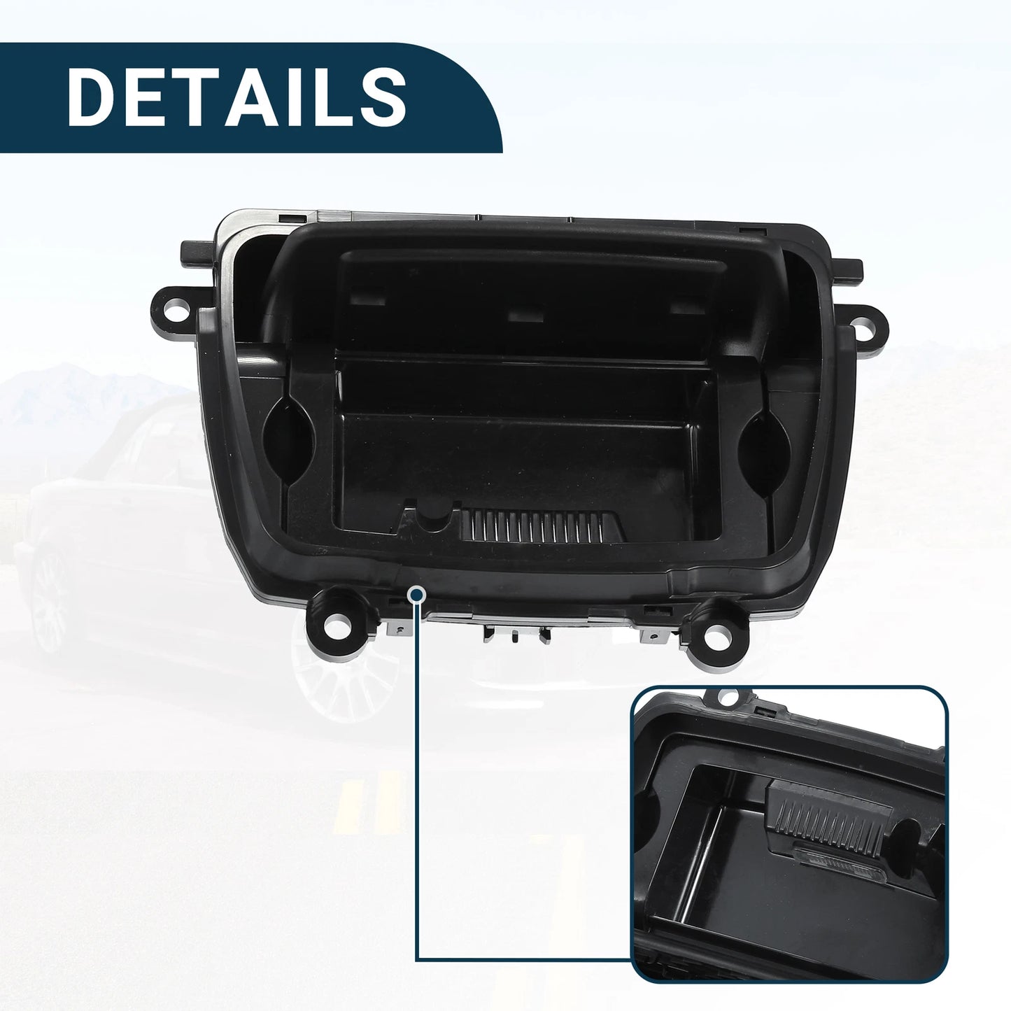 Cup Holder for BMW 523i 2009-2010 - Practical Drink Holder Black
