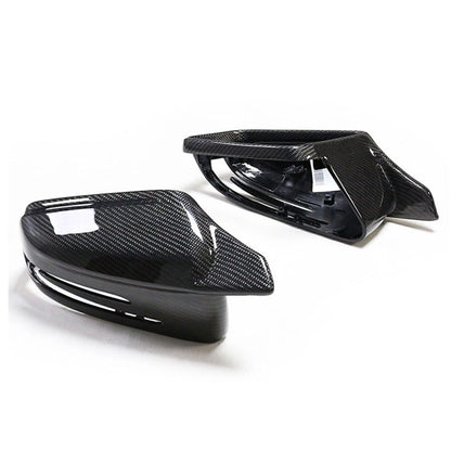 2 x Real Carbon Fiber Rear Side Mirror Covers for Benz W204 W176 W246 W212 W221 (2007-2020)