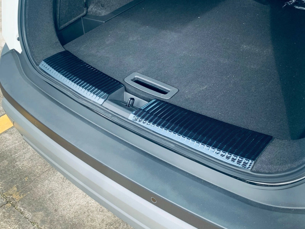 Rear Inner Bumper Protector Carbon Fiber Cover for Nissan Rogue (2021-2023)