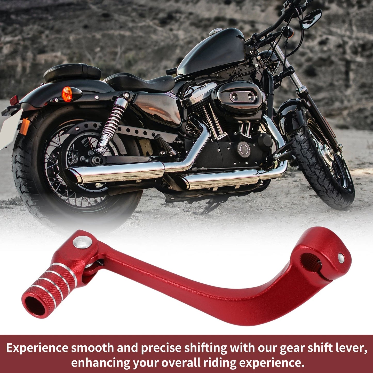 Folding Motorcycle Gear Shifter Lever for Honda CRF110F (2013-2018) Red