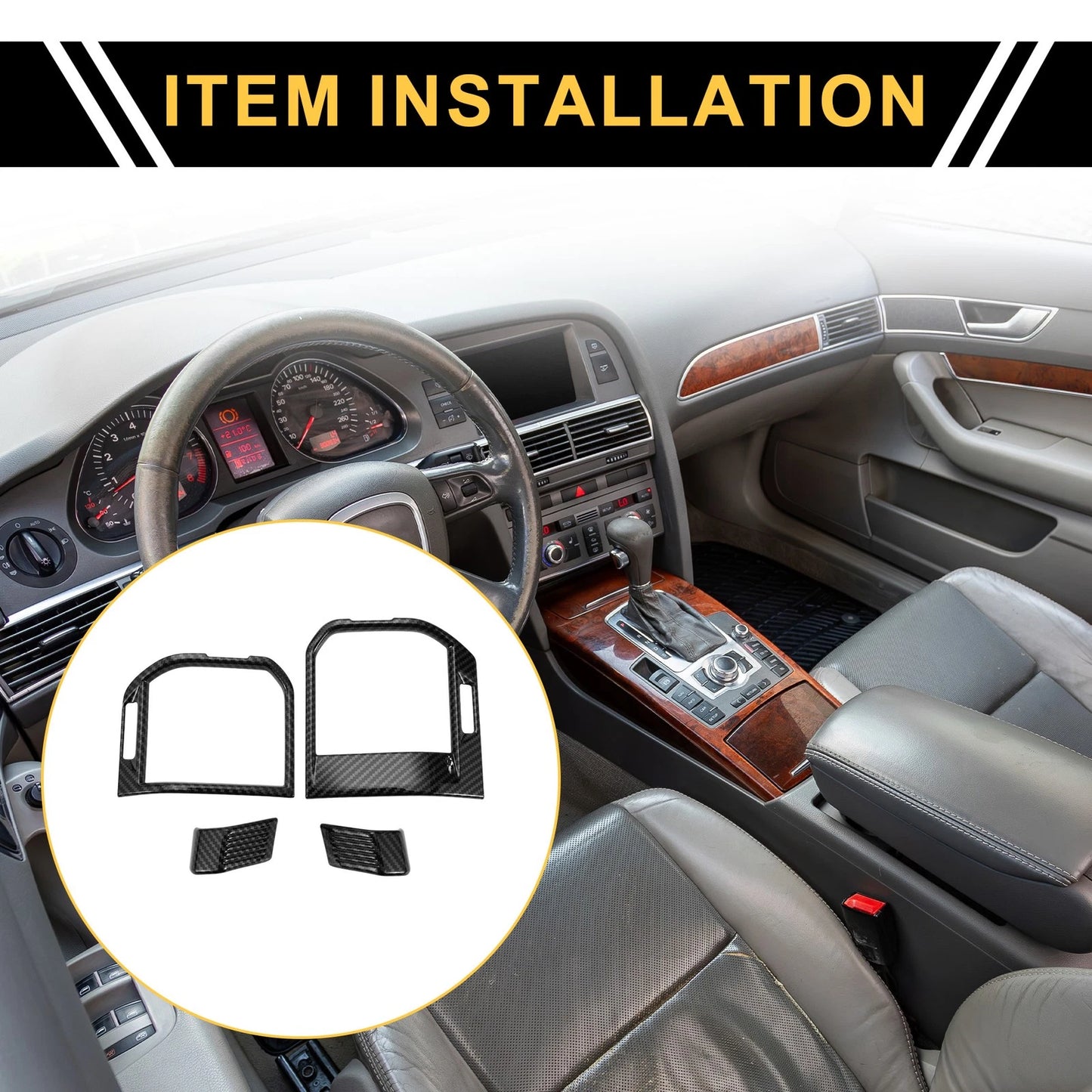 Air Vent Cover Trim for Ford F-150 (2021-2024) Black 1 Set