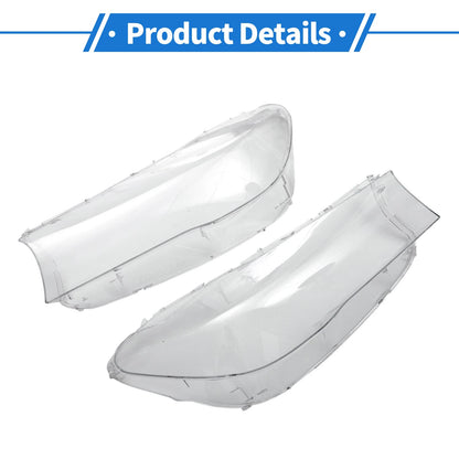 1 x Pair Front Left Right Headlight Lens Cover for BMW 740i