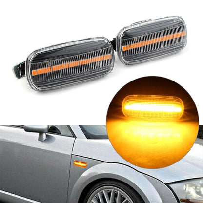 Dynamic LED Side Marker Turn Signal Lights for Audi A3 A4 B7 A6 C5 C7