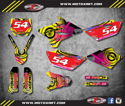 Neon Style Stickers Kit for Yamaha YZ 85 (2015-2021)
