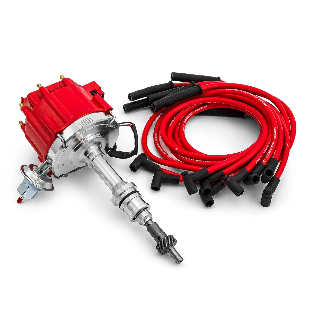 Coil HEI Distributor w/10.5mm Spark Plug Wires for Ford 289 302 Windsor (1965)