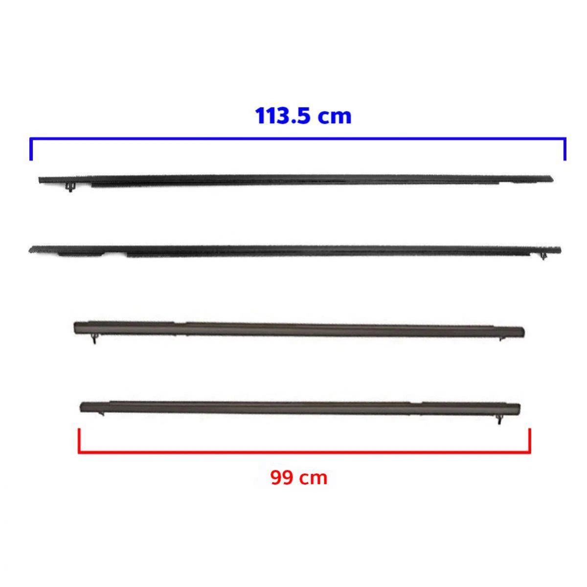 4 Outside Window Moulding Weatherstrip Seal Belt Fits Honda Civic FD 2006-2011