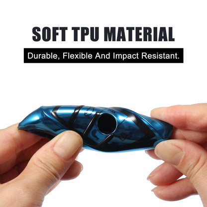 Key Fob Cover for BMW X1 X3 X5 X6 TPU Black Blue