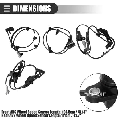 ABS Wheel Speed Sensor Set for Toyota 4Runner (1996-2002)
