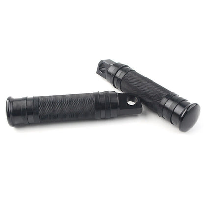Black Aluminum Foot Pegs for Harley Motorcycle (Fits Various Models)