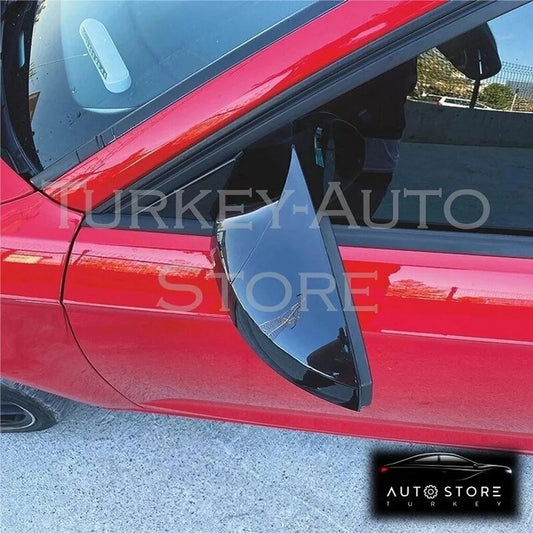2 Piece Gloss Black Side View Mirror Covers for Audi A3 8V (2012-2019)