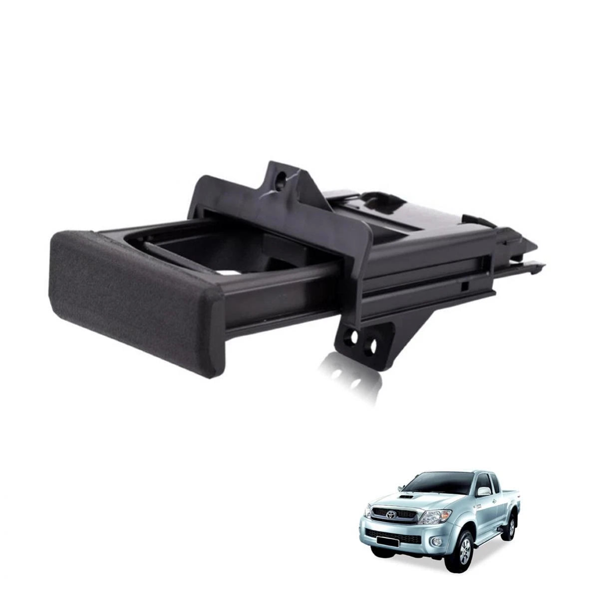 Right Cup Holder Tray Bracket Black Set Fits Toyota Hilux Vigo Kun SR5 2005-2015