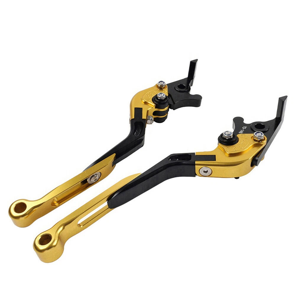 Gold CNC Extendable Brake Clutch Levers for BMW S1000RR S1000R (2015-2019)