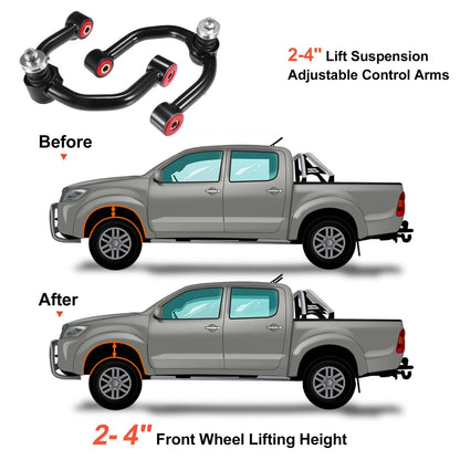 Car Front Upper Control Arms for Toyota Tacoma (1996-2003) Black Red