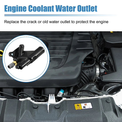 Water Outlet Connect Adapter w/ Temp Sensor for Ford Focus EcoSport (2012-2020)