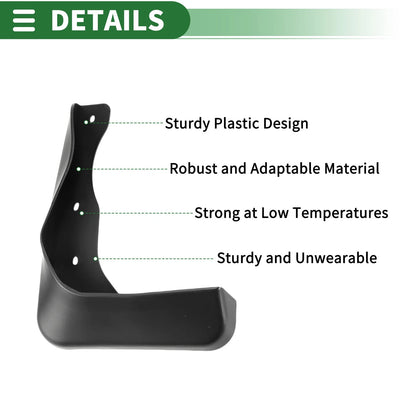 Mud Flaps Splash Guards Front & Rear for Honda Elysion (2012-2015)