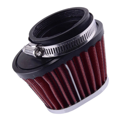 55mm Red Pod Air Filter for Car Motorcycle Universal Inlet Cleaner