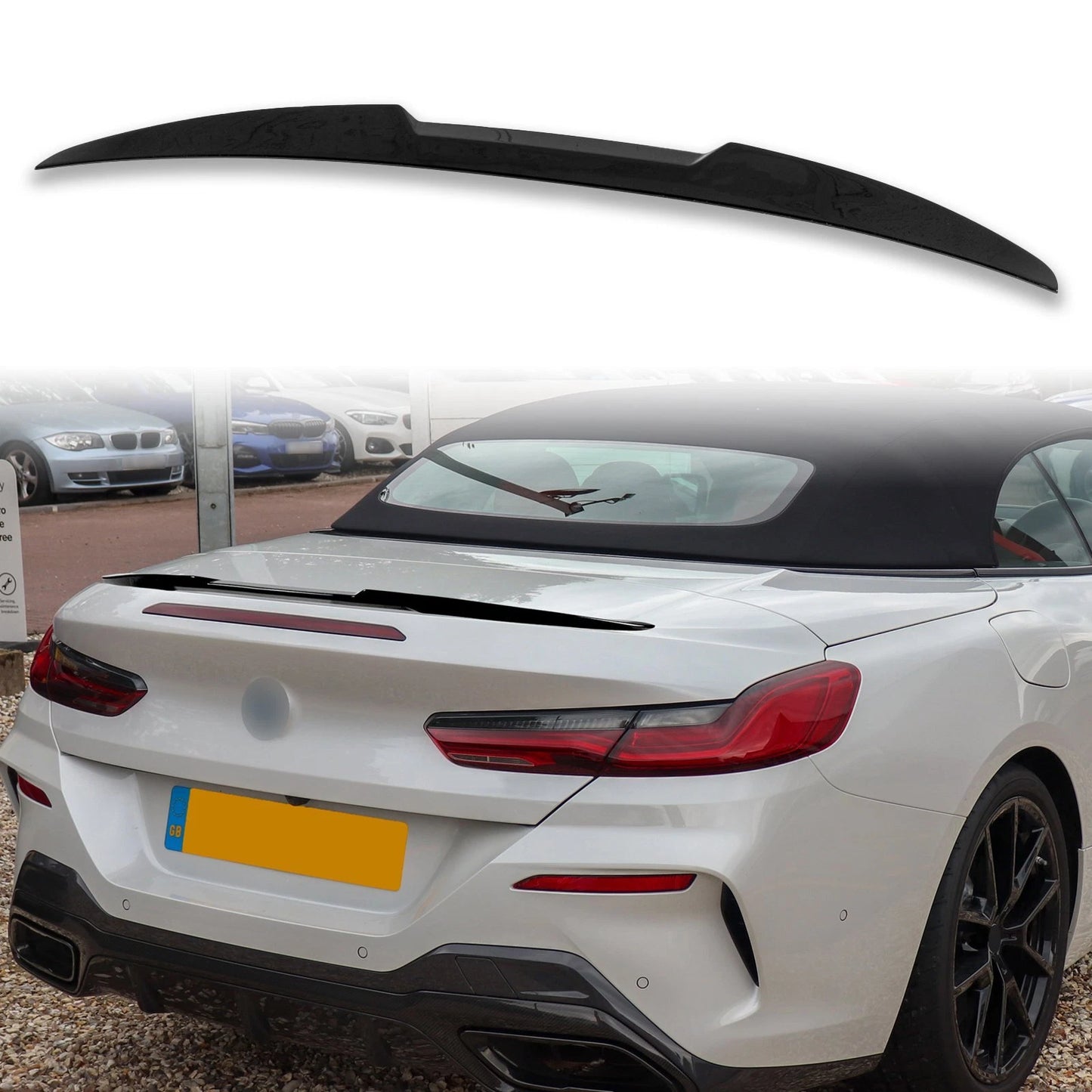 M850i ABS Boot Spoiler for BMW 8 Series G14 (2019-2023) Carbon Black
