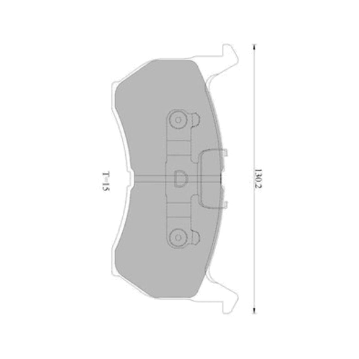 Front Disc Brake Pad Set for Mazda 626 GC (1986 - 1987)