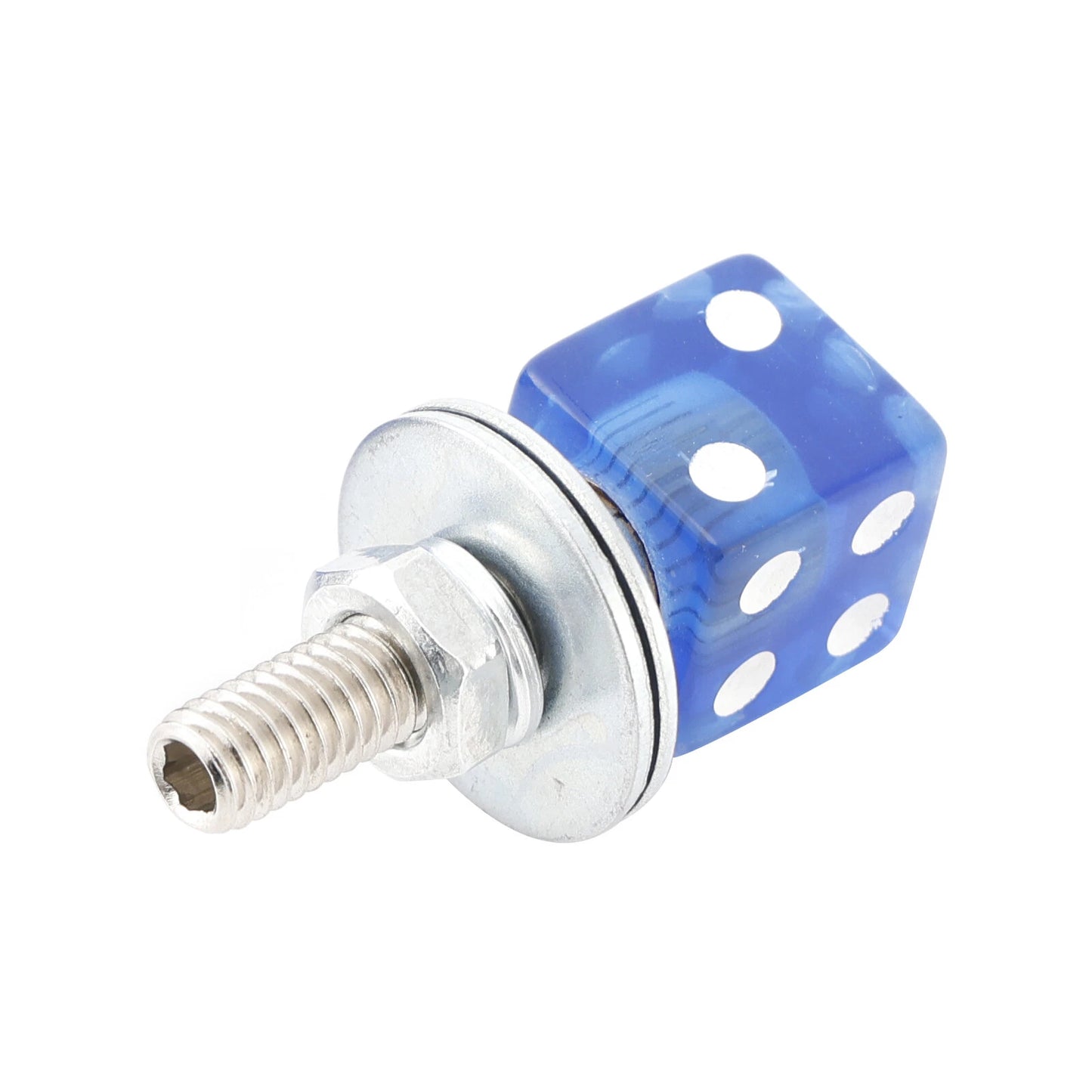 4pcs Blue License Plate Screws for Chopper Motorcycle