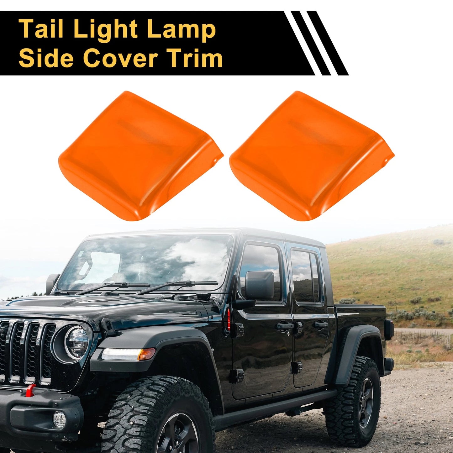 Tail Light Side Cover Trim for Jeep Wrangler JL JLU (2018-2024) Orange