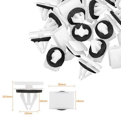 30 x Plastic Rivet Fastener Clips for Ford Escape, F-150, Mustang (2001-2023)