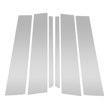 6 Pcs Door Pillar Window Trim for Ford Explorer (2011-2019) Silver Tone