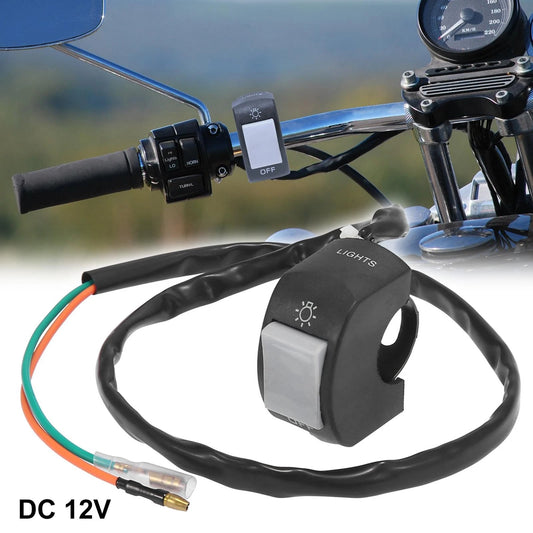 Handlebar Switch / 7/8" / Headlight Toggle Gray for Motorcycle