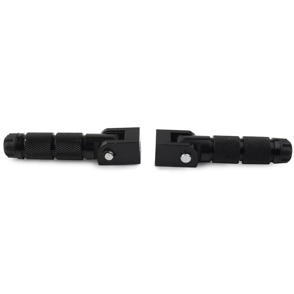 8mm Folding Footpegs for Electric Motor Bicycle ATV Black