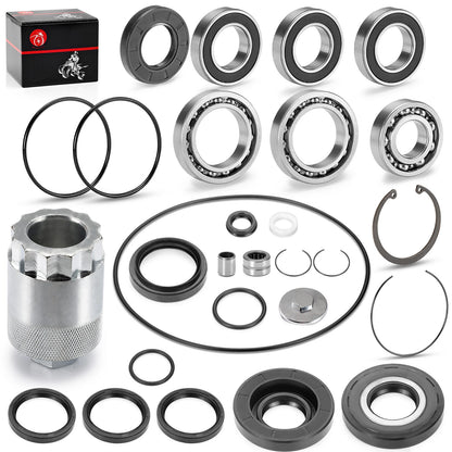 Rear Differential Bearings Seals Kit w/Nut Tool for Honda Recon 250 TRX250