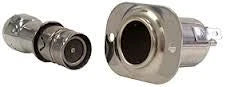 12V Stainless Steel Cigarette Lighter Power Socket Adapter for Marine Use