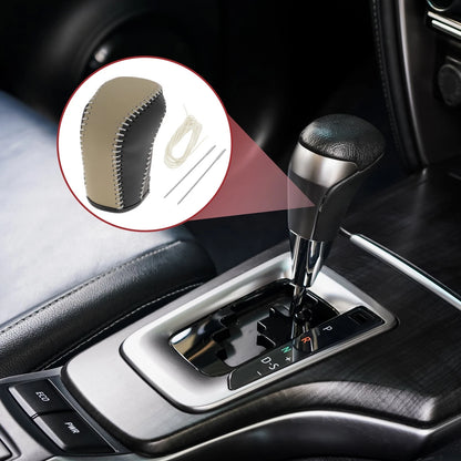 Gear Shift Knob Cover for Hyundai Tucson 2015-2018 Black Beige